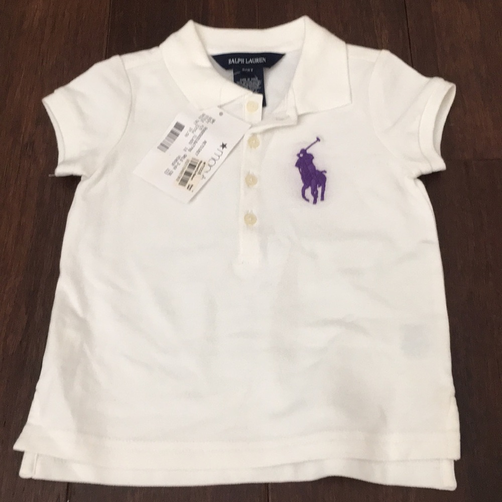 NWT Ralph Lauren White Polo Size 2/2T